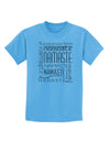 Namaste Rectangle Childrens T-Shirt-Childrens T-Shirt-TooLoud-Aquatic-Blue-X-Small-Davson Sales