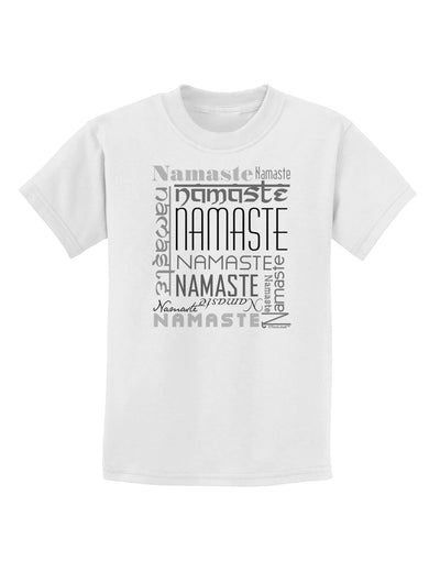 Namaste Rectangle Childrens T-Shirt-Childrens T-Shirt-TooLoud-White-X-Small-Davson Sales