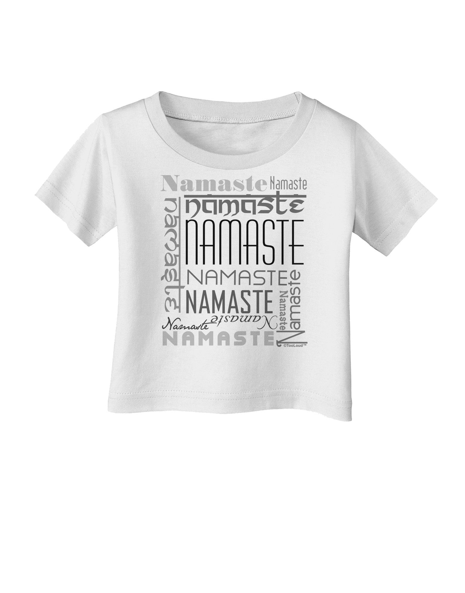 Namaste Rectangle Infant T-Shirt-Infant T-Shirt-TooLoud-White-06-Months-Davson Sales