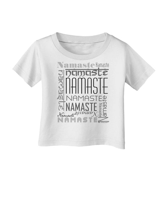 Namaste Rectangle Infant T-Shirt-Infant T-Shirt-TooLoud-White-06-Months-Davson Sales