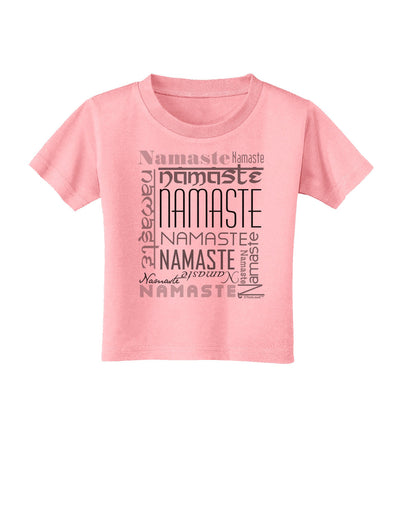 Namaste Rectangle Toddler T-Shirt-Toddler T-Shirt-TooLoud-Candy-Pink-2T-Davson Sales