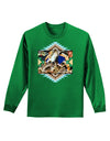 Native American Dancer 1 Adult Long Sleeve Dark T-Shirt-TooLoud-Kelly-Green-Small-Davson Sales