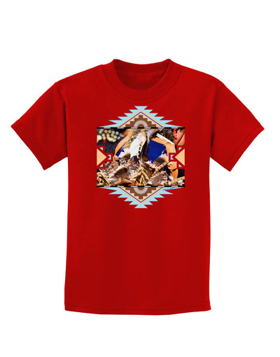 Native American Dancer 1 Childrens Dark T-Shirt-Childrens T-Shirt-TooLoud-Red-X-Small-Davson Sales