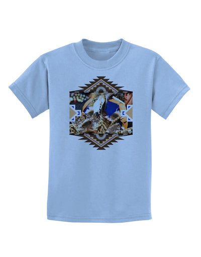 Native American Dancer 1 Childrens T-Shirt-Childrens T-Shirt-TooLoud-Light-Blue-X-Small-Davson Sales