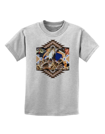 Native American Dancer 1 Childrens T-Shirt-Childrens T-Shirt-TooLoud-AshGray-X-Small-Davson Sales