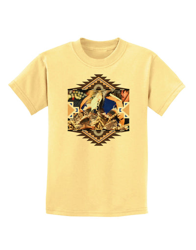 Native American Dancer 1 Childrens T-Shirt-Childrens T-Shirt-TooLoud-Daffodil-Yellow-X-Small-Davson Sales