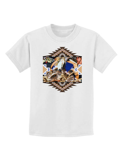 Native American Dancer 1 Childrens T-Shirt-Childrens T-Shirt-TooLoud-White-X-Small-Davson Sales