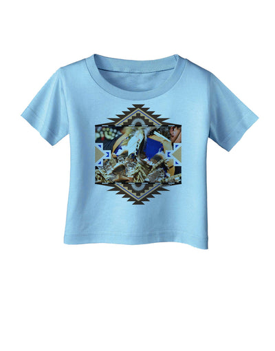 Native American Dancer 1 Infant T-Shirt-Infant T-Shirt-TooLoud-Aquatic-Blue-06-Months-Davson Sales