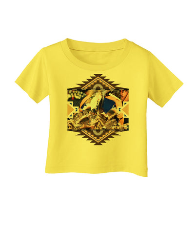 Native American Dancer 1 Infant T-Shirt-Infant T-Shirt-TooLoud-Yellow-06-Months-Davson Sales