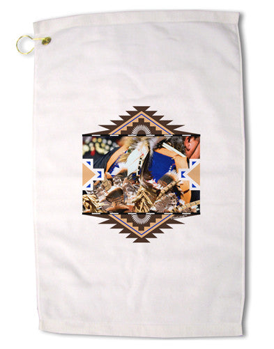 Native American Dancer 1 Premium Cotton Golf Towel - 16" x 25-Golf Towel-TooLoud-16x25"-Davson Sales