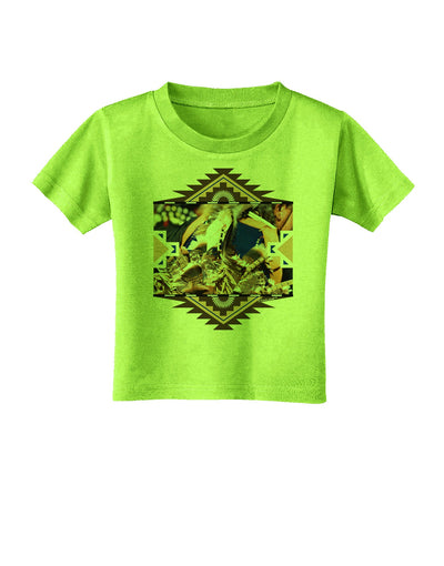 Native American Dancer 1 Toddler T-Shirt-Toddler T-Shirt-TooLoud-Lime-Green-2T-Davson Sales