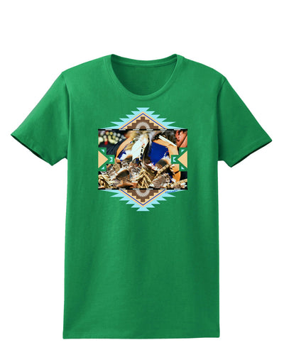 Native American Dancer 1 Womens Dark T-Shirt-TooLoud-Kelly-Green-X-Small-Davson Sales