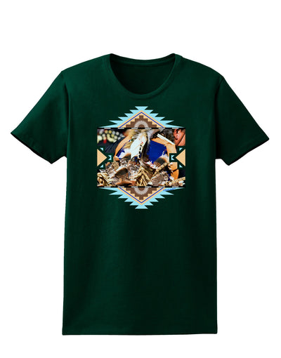 Native American Dancer 1 Womens Dark T-Shirt-TooLoud-Forest-Green-Small-Davson Sales