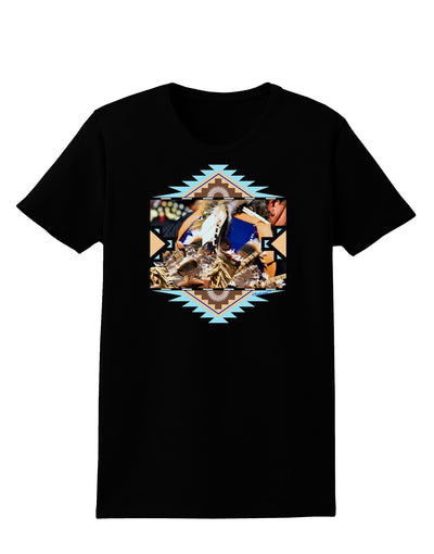 Native American Dancer 1 Womens Dark T-Shirt-TooLoud-Black-X-Small-Davson Sales