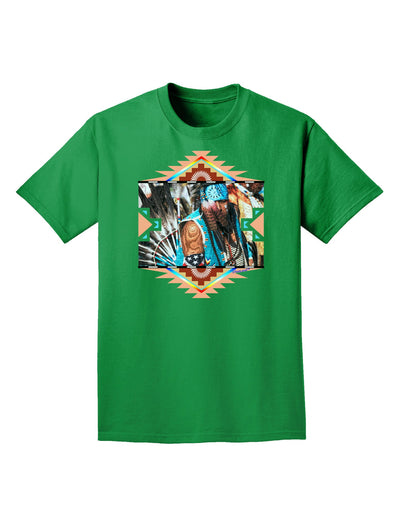 Native American Dancer 2 Adult Dark T-Shirt-Mens T-Shirt-TooLoud-Kelly-Green-Small-Davson Sales