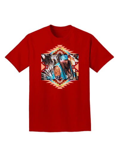 Native American Dancer 2 Adult Dark T-Shirt-Mens T-Shirt-TooLoud-Red-Small-Davson Sales