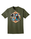 Native American Dancer 2 Adult Dark T-Shirt-Mens T-Shirt-TooLoud-Military-Green-Small-Davson Sales