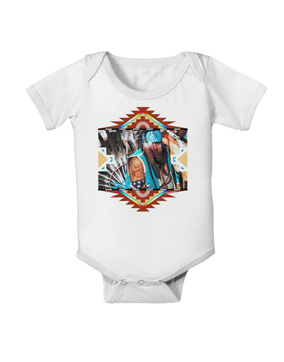 Native American Dancer 2 Baby Romper Bodysuit-Baby Romper-TooLoud-White-06-Months-Davson Sales