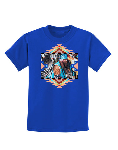 Native American Dancer 2 Childrens Dark T-Shirt-Childrens T-Shirt-TooLoud-Royal-Blue-X-Small-Davson Sales