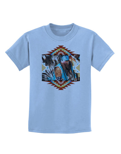 Native American Dancer 2 Childrens T-Shirt-Childrens T-Shirt-TooLoud-Light-Blue-X-Small-Davson Sales