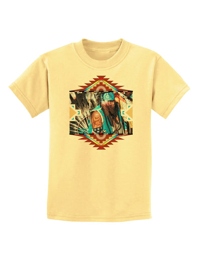 Native American Dancer 2 Childrens T-Shirt-Childrens T-Shirt-TooLoud-Daffodil-Yellow-X-Small-Davson Sales