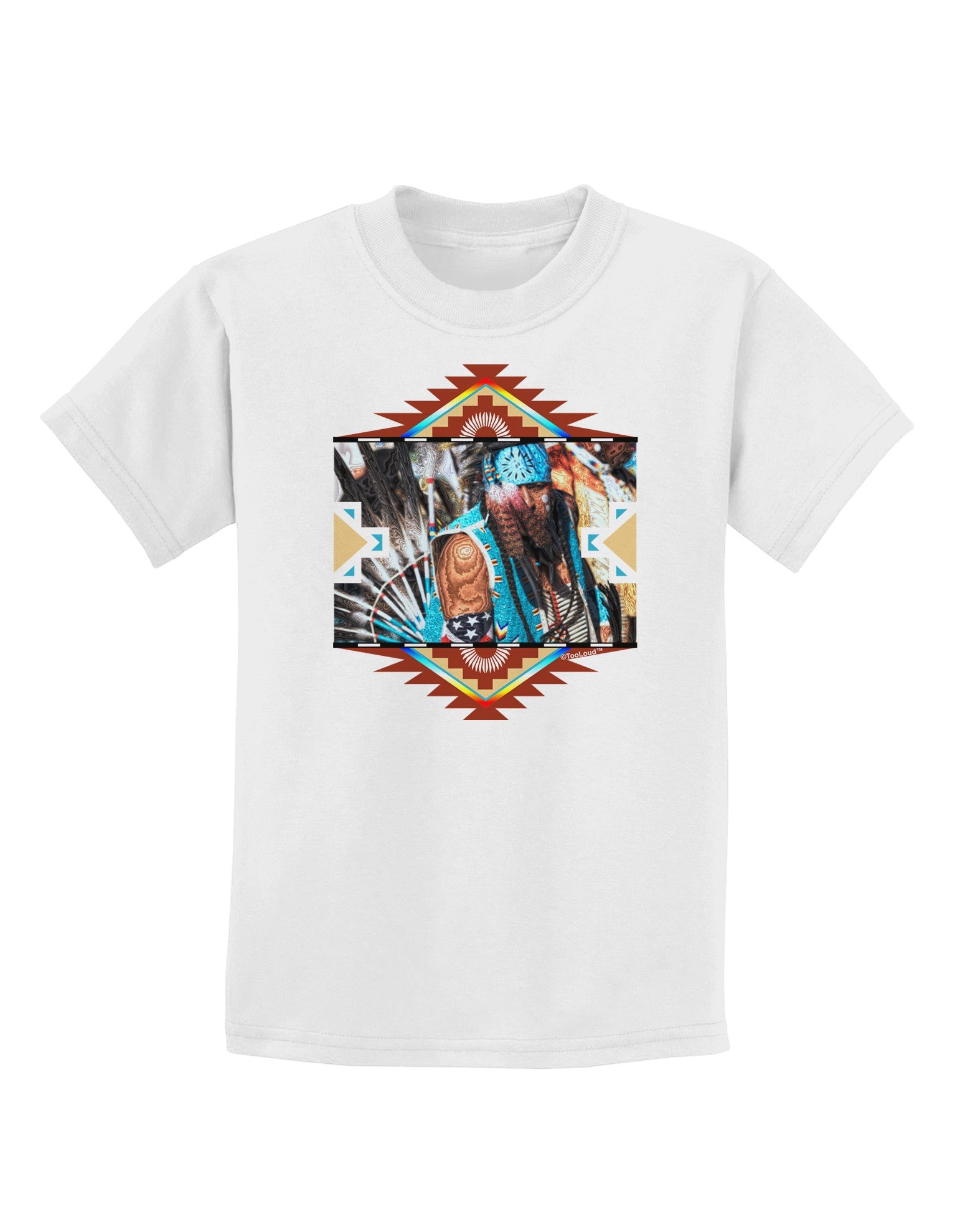 Native American Dancer 2 Childrens T-Shirt-Childrens T-Shirt-TooLoud-White-X-Small-Davson Sales