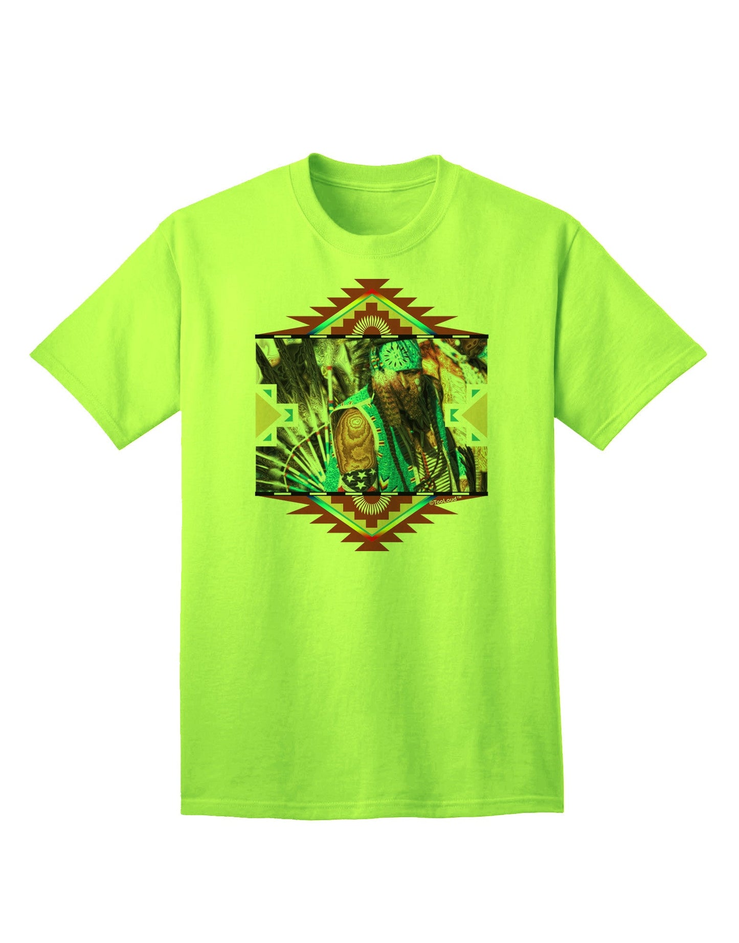 Native American Dancer 2 - Premium Adult T-Shirt Collection-Mens T-shirts-TooLoud-Neon-Green-Small-Davson Sales