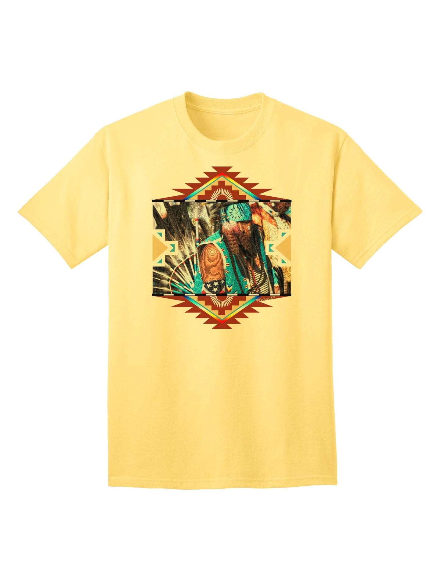 Native American Dancer 2 - Premium Adult T-Shirt Collection-Mens T-shirts-TooLoud-Yellow-Small-Davson Sales