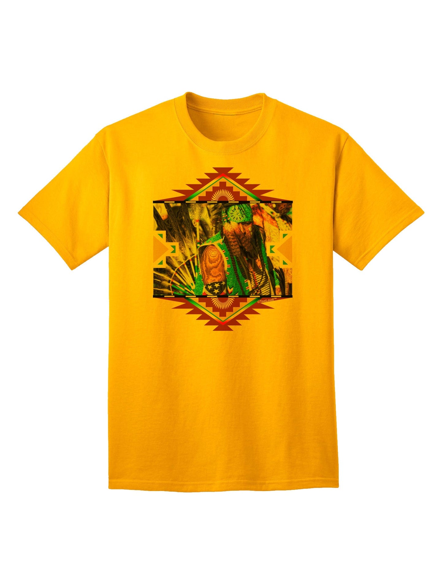 Native American Dancer 2 - Premium Adult T-Shirt Collection-Mens T-shirts-TooLoud-Gold-Small-Davson Sales