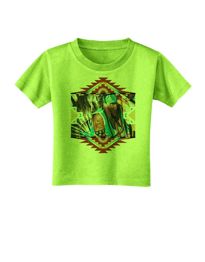 Native American Dancer 2 Toddler T-Shirt-Toddler T-Shirt-TooLoud-Lime-Green-2T-Davson Sales