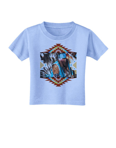 Native American Dancer 2 Toddler T-Shirt-Toddler T-Shirt-TooLoud-Aquatic-Blue-2T-Davson Sales