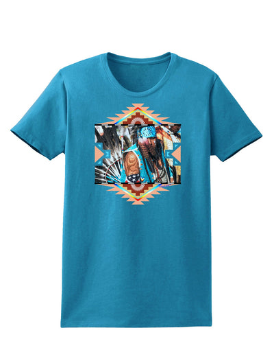 Native American Dancer 2 Womens Dark T-Shirt-TooLoud-Turquoise-X-Small-Davson Sales