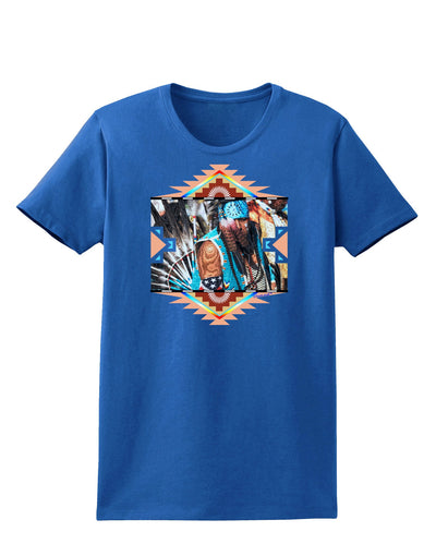 Native American Dancer 2 Womens Dark T-Shirt-TooLoud-Royal-Blue-X-Small-Davson Sales