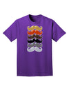 Natural Mustache Rainbow Adult Dark T-Shirt-Mens T-Shirt-TooLoud-Purple-Small-Davson Sales