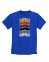 Natural Mustache Rainbow Childrens Dark T-Shirt-Childrens T-Shirt-TooLoud-Royal-Blue-X-Small-Davson Sales