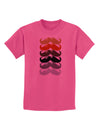 Natural Mustache Rainbow Childrens T-Shirt-Childrens T-Shirt-TooLoud-Sangria-X-Small-Davson Sales