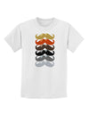 Natural Mustache Rainbow Childrens T-Shirt-Childrens T-Shirt-TooLoud-White-X-Small-Davson Sales