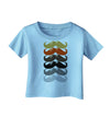 Natural Mustache Rainbow Infant T-Shirt-Infant T-Shirt-TooLoud-Aquatic-Blue-06-Months-Davson Sales