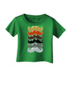 Natural Mustache Rainbow Infant T-Shirt Dark-Infant T-Shirt-TooLoud-Clover-Green-06-Months-Davson Sales