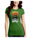 Natural Mustache Rainbow Juniors Crew Dark T-Shirt-T-Shirts Juniors Tops-TooLoud-Kiwi-Green-Juniors Fitted Small-Davson Sales