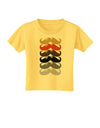 Natural Mustache Rainbow Toddler T-Shirt-Toddler T-Shirt-TooLoud-Yellow-2T-Davson Sales