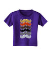 Natural Mustache Rainbow Toddler T-Shirt Dark-Toddler T-Shirt-TooLoud-Purple-2T-Davson Sales