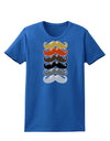 Natural Mustache Rainbow Womens Dark T-Shirt-TooLoud-Royal-Blue-X-Small-Davson Sales