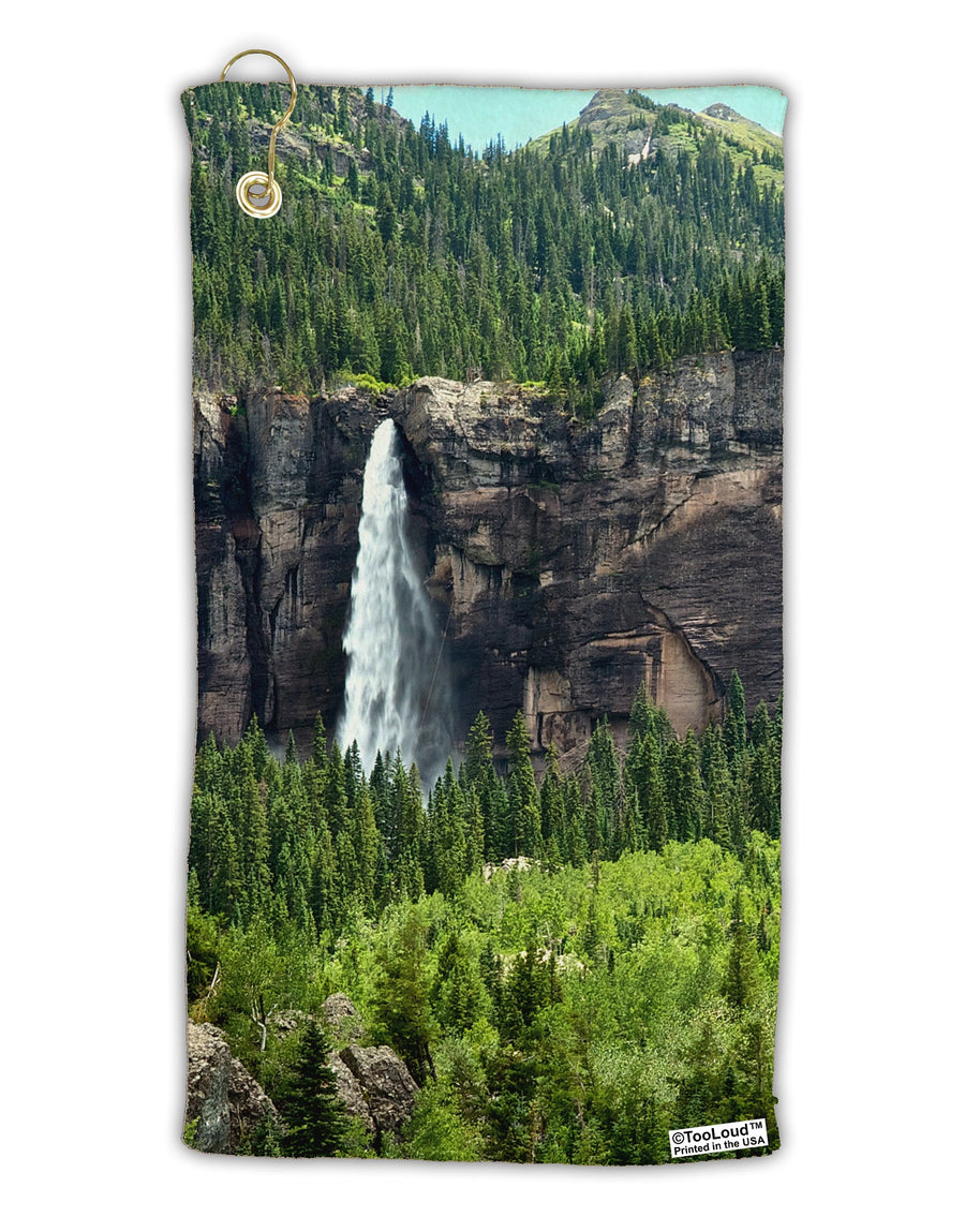 Nature Beauty - Cliffs Micro Terry Gromet Golf Towel 15 x 22 Inch All Over Print by TooLoud-Golf Towel-TooLoud-White-Davson Sales