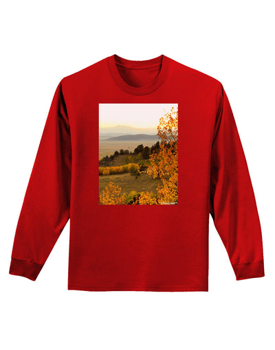 Nature Photography - Gentle Sunrise Adult Long Sleeve Dark T-Shirt-TooLoud-Red-Small-Davson Sales