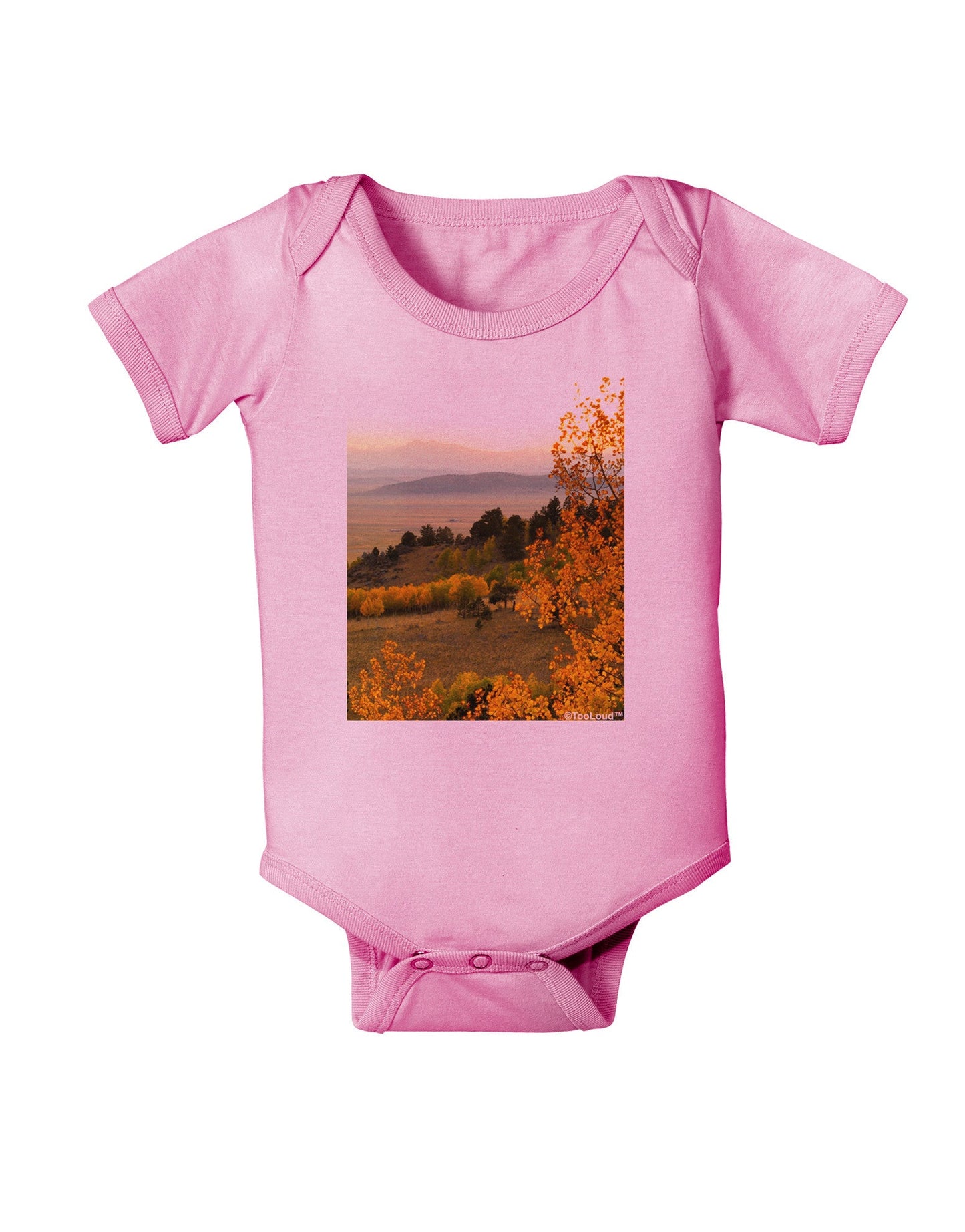 Nature Photography - Gentle Sunrise Baby Romper Bodysuit by-Baby Romper-TooLoud-Pink-06-Months-Davson Sales