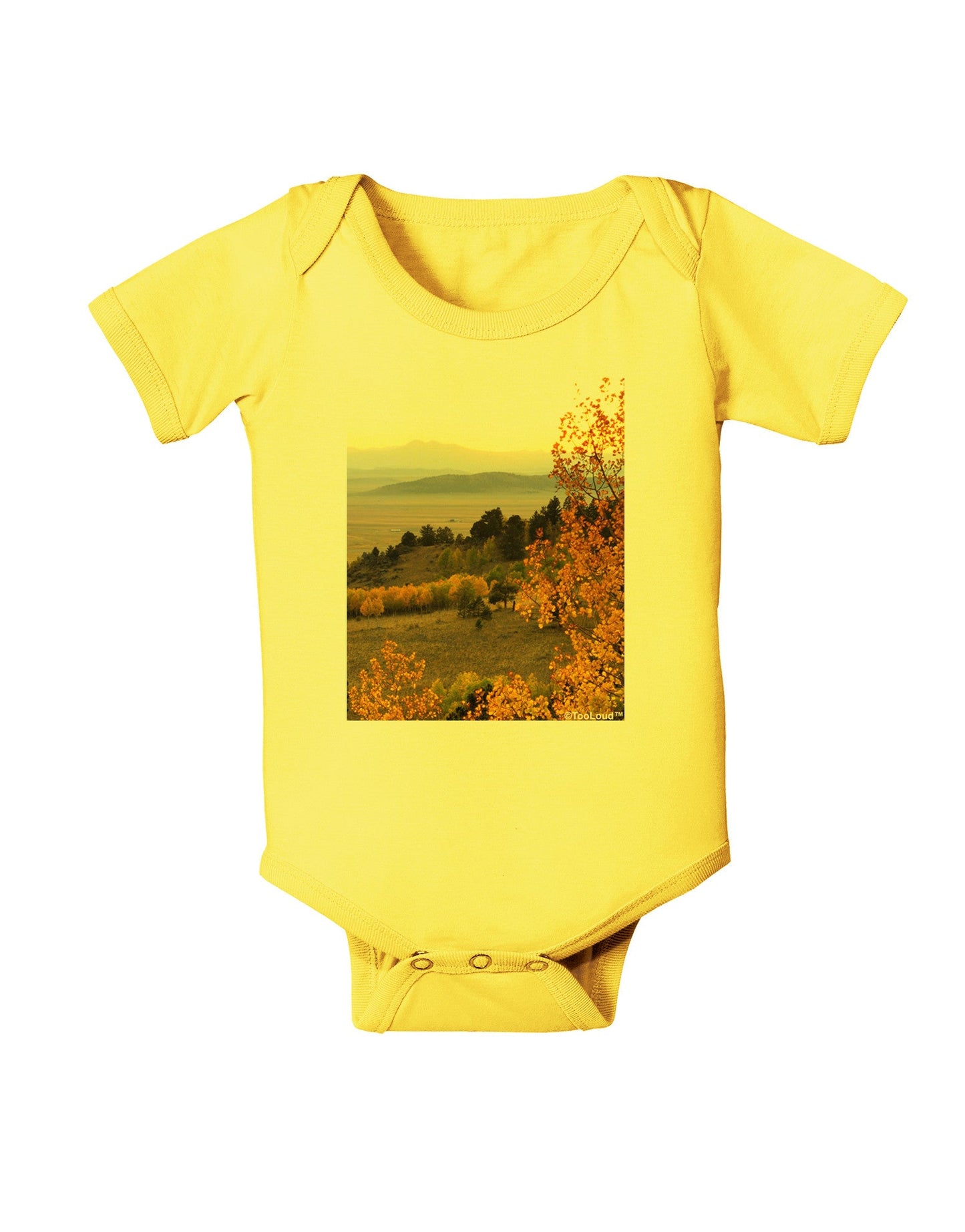 Nature Photography - Gentle Sunrise Baby Romper Bodysuit by-Baby Romper-TooLoud-Yellow-06-Months-Davson Sales