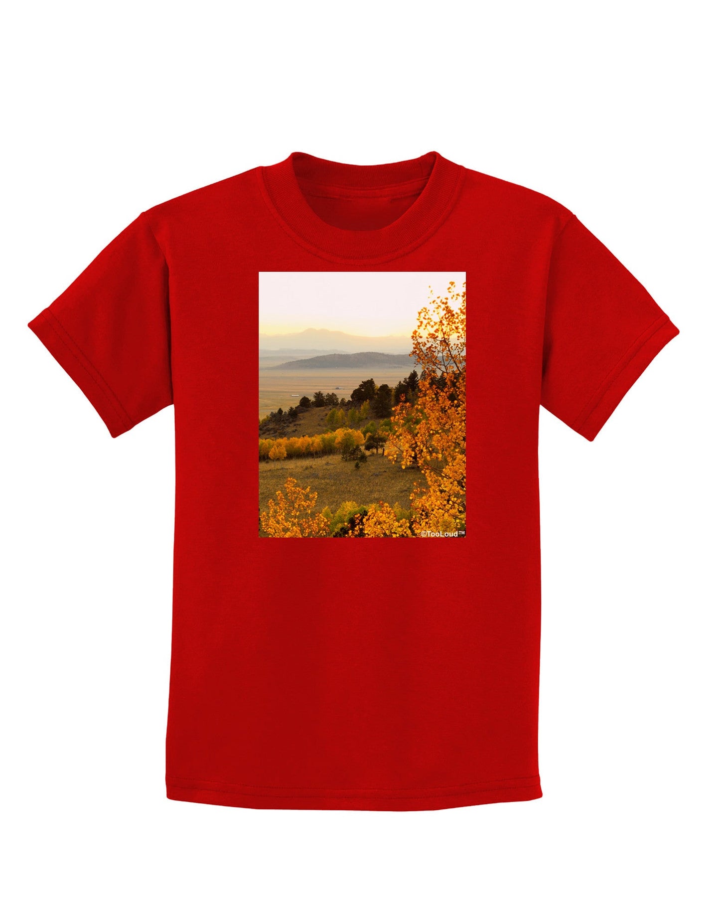 Nature Photography - Gentle Sunrise Childrens Dark T-Shirt-Childrens T-Shirt-TooLoud-Red-X-Small-Davson Sales