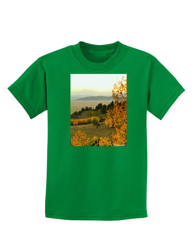 Nature Photography - Gentle Sunrise Childrens Dark T-Shirt-Childrens T-Shirt-TooLoud-Kelly-Green-X-Small-Davson Sales