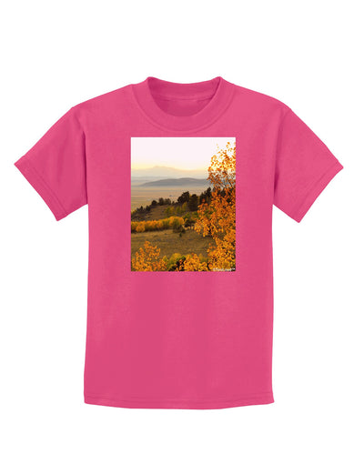 Nature Photography - Gentle Sunrise Childrens Dark T-Shirt-Childrens T-Shirt-TooLoud-Sangria-X-Small-Davson Sales